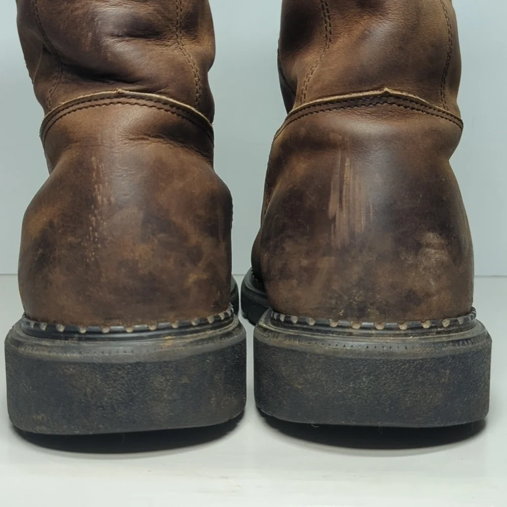 Red Wings Pecos western style pull on work boot men's size 12H (Wide)